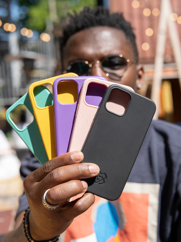 Eco phone cases designed to #protectourfuture