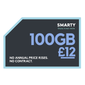 SMARTY Pay Monthly SIM 100GB / £12 Per Month / Premium Condition #Data_£12 Per Month