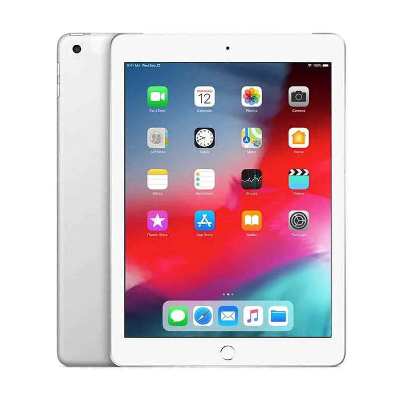 Apple iPad 6 2018 WiFi + Cellular 128GB / Silver / Pristine Condition