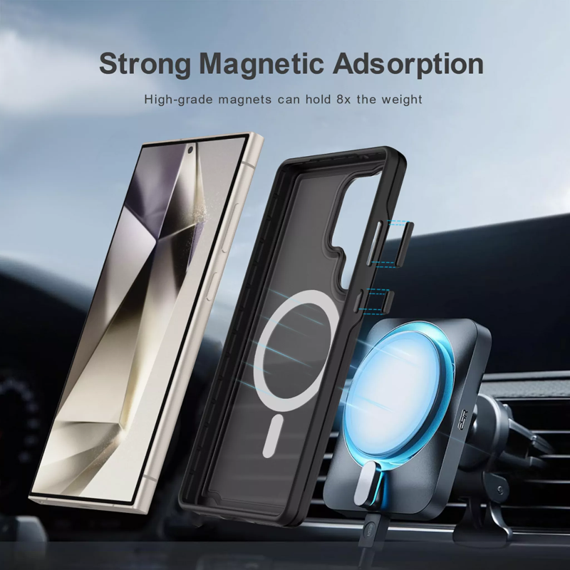 ProMag Matte Case for Galaxy S25 Ultra -Black