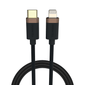 Duracell Duracell USB-C To Lightning Braided Cable 1 Metre / Black / Brand New Condition #Colour_Black