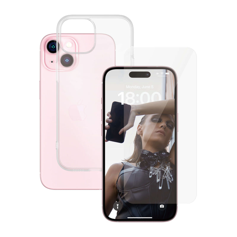 SAFE Screen Protector & Case by PanzerGlass™ (2 in 1) - Apple iPhone 15